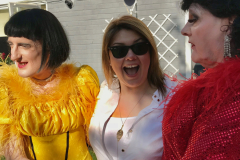 Nikki  and Co at a party